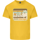 Storage Evolution Retro CD HD Drive USB Stick Kids T-Shirt Childrens Yellow
