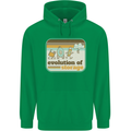 Storage Evolution Retro CD HD Drive USB Stick Mens 80% Cotton Hoodie Irish Green
