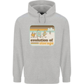 Storage Evolution Retro CD HD Drive USB Stick Mens 80% Cotton Hoodie Sports Grey