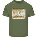 Storage Evolution Retro CD HD Drive USB Stick Mens Cotton T-Shirt Tee Top Military Green