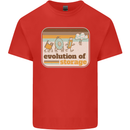 Storage Evolution Retro CD HD Drive USB Stick Mens Cotton T-Shirt Tee Top Red