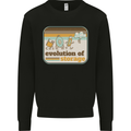 Storage Evolution Retro CD HD Drive USB Stick Mens Sweatshirt Jumper Black