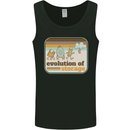 Storage Evolution Retro CD HD Drive USB Stick Mens Vest Tank Top Black