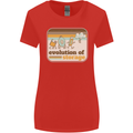Storage Evolution Retro CD HD Drive USB Stick Womens Wider Cut T-Shirt Red