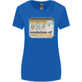 Storage Evolution Retro CD HD Drive USB Stick Womens Wider Cut T-Shirt Royal Blue