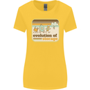 Storage Evolution Retro CD HD Drive USB Stick Womens Wider Cut T-Shirt Yellow