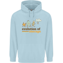 Storage Evolution Retro HD Drive USB Stick CD Childrens Kids Hoodie Light Blue