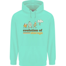 Storage Evolution Retro HD Drive USB Stick CD Childrens Kids Hoodie Peppermint