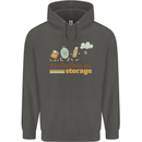 Storage Evolution Retro HD Drive USB Stick CD Childrens Kids Hoodie Storm Grey