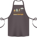 Storage Evolution Retro HD Drive USB Stick CD Cotton Apron 100% Organic Dark Grey