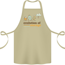 Storage Evolution Retro HD Drive USB Stick CD Cotton Apron 100% Organic Khaki