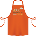 Storage Evolution Retro HD Drive USB Stick CD Cotton Apron 100% Organic Orange