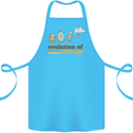 Storage Evolution Retro HD Drive USB Stick CD Cotton Apron 100% Organic Turquoise