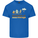 Storage Evolution Retro HD Drive USB Stick CD Kids T-Shirt Childrens Royal Blue