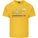 Storage Evolution Retro HD Drive USB Stick CD Kids T-Shirt Childrens Yellow