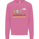 Storage Evolution Retro HD Drive USB Stick CD Mens Sweatshirt Jumper Azalea