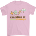 Storage Evolution Retro HD Drive USB Stick CD Mens T-Shirt 100% Cotton Light Pink