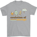 Storage Evolution Retro HD Drive USB Stick CD Mens T-Shirt 100% Cotton Sports Grey