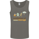 Storage Evolution Retro HD Drive USB Stick CD Mens Vest Tank Top Charcoal
