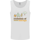 Storage Evolution Retro HD Drive USB Stick CD Mens Vest Tank Top White