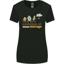 Storage Evolution Retro HD Drive USB Stick CD Womens Wider Cut T-Shirt Black