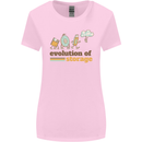 Storage Evolution Retro HD Drive USB Stick CD Womens Wider Cut T-Shirt Light Pink