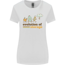 Storage Evolution Retro HD Drive USB Stick CD Womens Wider Cut T-Shirt White
