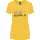 Storage Evolution Retro HD Drive USB Stick CD Womens Wider Cut T-Shirt Yellow