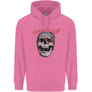 Straight Edge Skull Biker Motorcycle Childrens Kids Hoodie Azalea