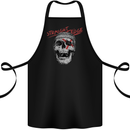 Straight Edge Skull Biker Motorcycle Cotton Apron 100% Organic Black