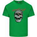 Straight Edge Skull Biker Motorcycle Kids T-Shirt Childrens Irish Green