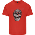 Straight Edge Skull Biker Motorcycle Kids T-Shirt Childrens Red