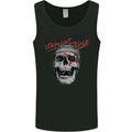 Straight Edge Skull Biker Motorcycle Mens Vest Tank Top Black