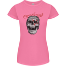 Straight Edge Skull Biker Motorcycle Womens Petite Cut T-Shirt Azalea