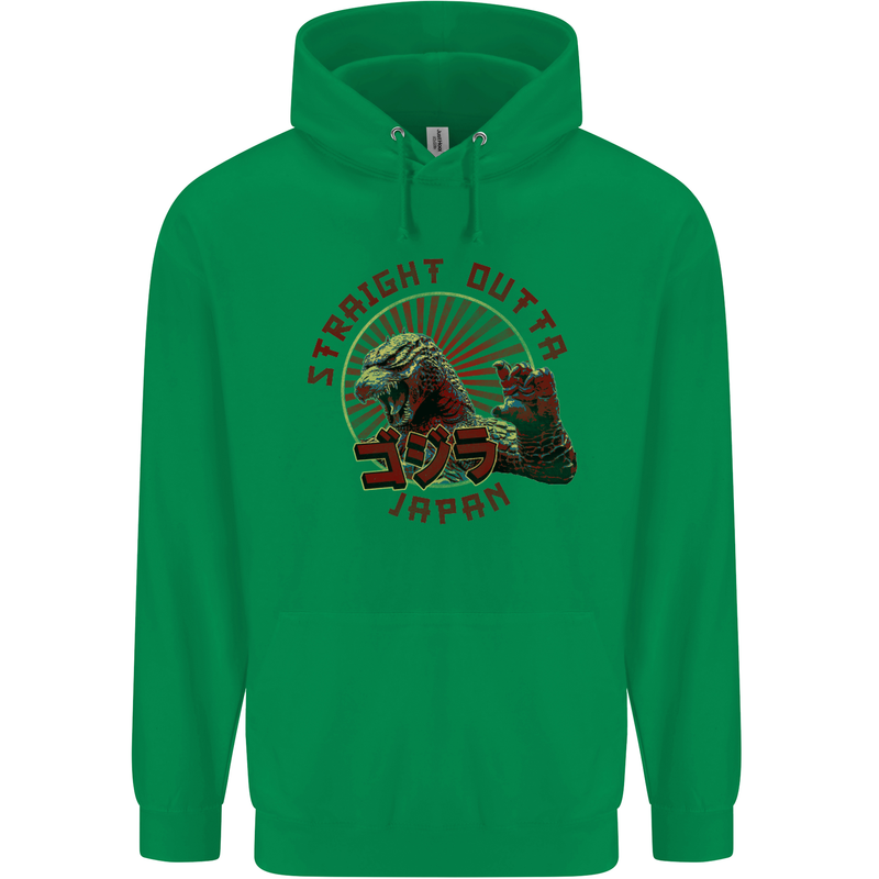 Straight Outta Japan Funny Childrens Kids Hoodie Irish Green