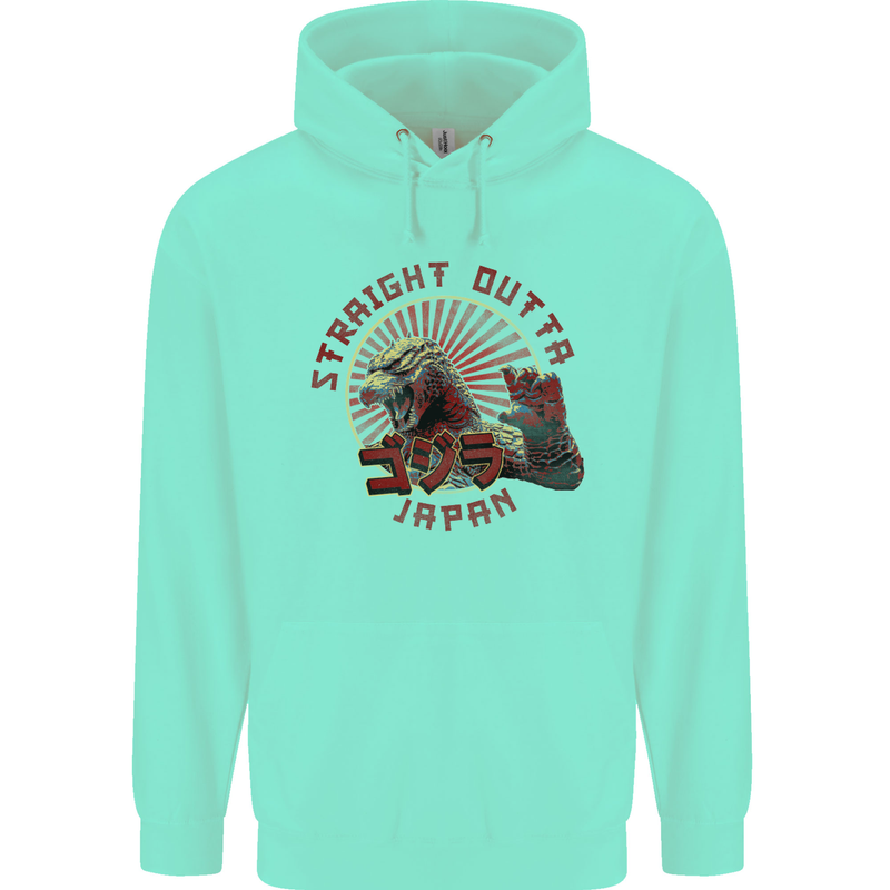 Straight Outta Japan Funny Childrens Kids Hoodie Peppermint