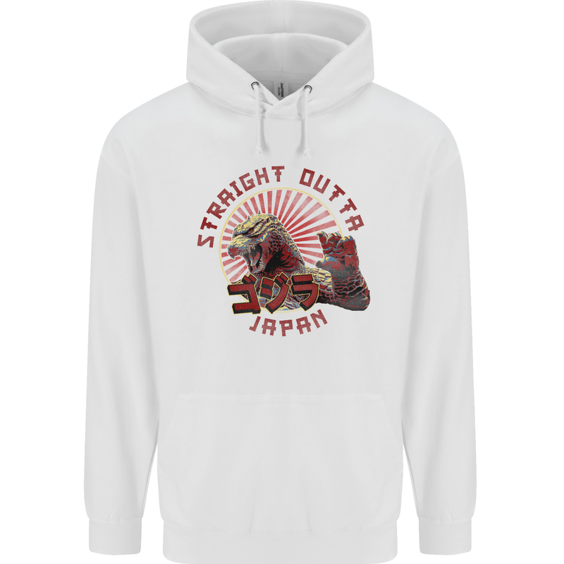 Straight Outta Japan Funny Childrens Kids Hoodie White