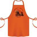 Straight Outta Japan Funny Cotton Apron 100% Organic Orange