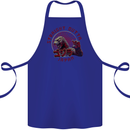 Straight Outta Japan Funny Cotton Apron 100% Organic Royal Blue