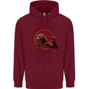 Straight Outta Japan Funny Mens 80% Cotton Hoodie Maroon