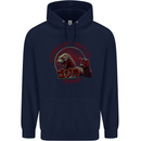 Straight Outta Japan Funny Mens 80% Cotton Hoodie Navy Blue