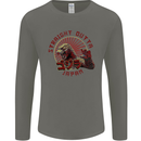 Straight Outta Japan Funny Mens Long Sleeve T-Shirt Charcoal