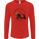 Straight Outta Japan Funny Mens Long Sleeve T-Shirt Red
