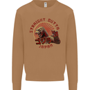 Straight Outta Japan Funny Mens Sweatshirt Jumper Caramel Latte