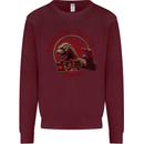 Straight Outta Japan Funny Mens Sweatshirt Jumper Maroon