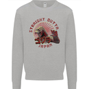 Straight Outta Japan Funny Mens Sweatshirt Jumper Sports Grey