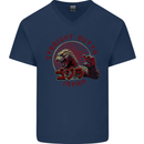 Straight Outta Japan Funny Mens V-Neck Cotton T-Shirt Navy Blue