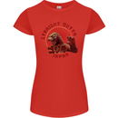 Straight Outta Japan Funny Womens Petite Cut T-Shirt Red