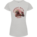Straight Outta Japan Funny Womens Petite Cut T-Shirt Sports Grey