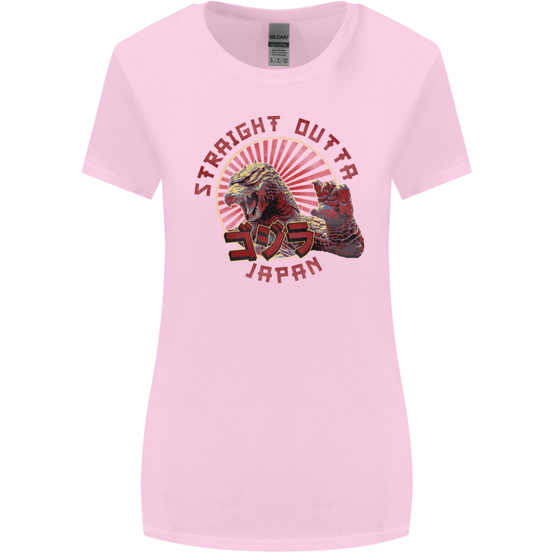 Straight Outta Japan Funny Womens Wider Cut T-Shirt Light Pink